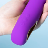 Heating Realistic Vibrator 10 Modes Constant Temp 38-42°C IPX6 Waterproof Magnetic Charge