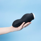 Manual Sucking Vibrating Masturbator Cup 7 Suction + 7 Vib Modes IPX7 Waterproof USB Charge