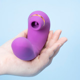 3 in 1 Tongue Licking Sucking G-Spot Vibrator 5 Lick + 5 Pulse + 10 Vib Waterproof USB Charge