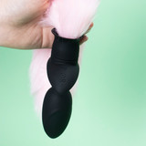 Fox Tail Rotating Vibrating Butt Plug 3 Rotation + 12 Vib Remote Waterproof
