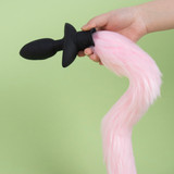 Fox Tail Rotating Vibrating Butt Plug 3 Rotation + 12 Vib Remote Waterproof