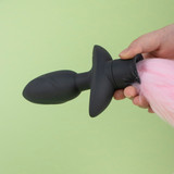 Fox Tail Rotating Vibrating Butt Plug 3 Rotation + 12 Vib Remote Waterproof