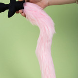 Fox Tail Rotating Vibrating Butt Plug 3 Rotation + 12 Vib Remote Waterproof