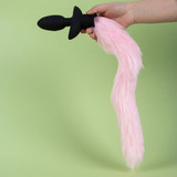 Fox Tail Rotating Vibrating Butt Plug 3 Rotation + 12 Vib Remote Waterproof