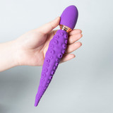 Octopus Tentacle Vibrator 360 Rotation 9 Vib Dual Motor Purple Silicone Waterproof