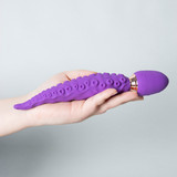 Octopus Tentacle Vibrator 360 Rotation 9 Vib Dual Motor Purple Silicone Waterproof