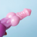 Monster Knots Horse Dildo Purple Pink Gradient Suction Cup Giant Knotted Fantasy Toy