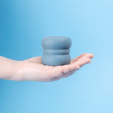 Men's Training Cup Spiral Texture Masturbator TPE Squeeze 60mm Inner Dia 3-Layer Wave Butt Shape 99g Portable Male Stroker Sex Toy