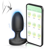 APP Remote Control Vibrating Prostate Massager Male 9 Modes Vibration C/Egg Shape G-Spot Stimulator Wireless USB Rechargeable Waterproof Butt Plug Sex Toy