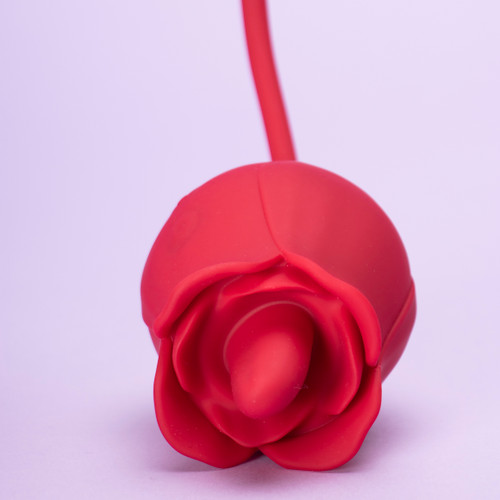 Rose Pro 21 Thrusting Tongue Licking Vibrator SHD-S361-21 G/Clit 9 Modes Heat Waterproof