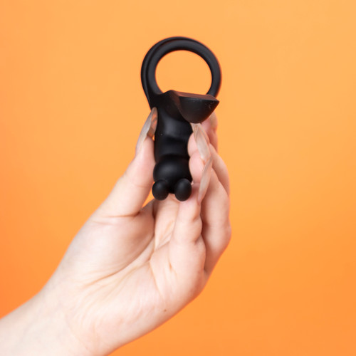 Tusky-RCT Rabbit Dual Vibration Cock Ring SHD-S657-2 9 Modes Remote Couple G/Clit Stim Waterproof