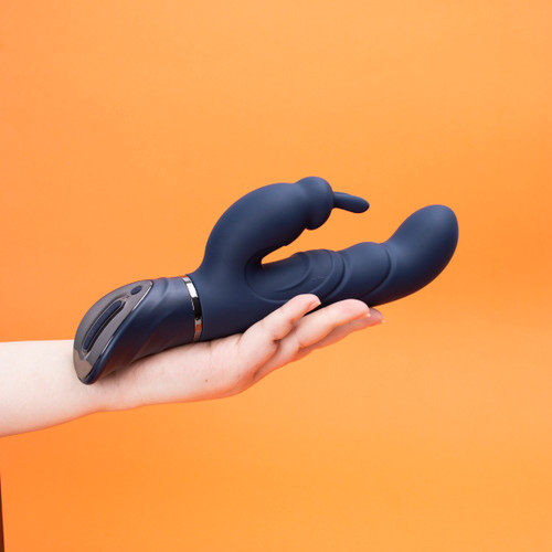 Dual Motor Rabbit Vibrator G-Spot & Clitoral Stimulator Waterproof Rechargeable Adult Sex Toy