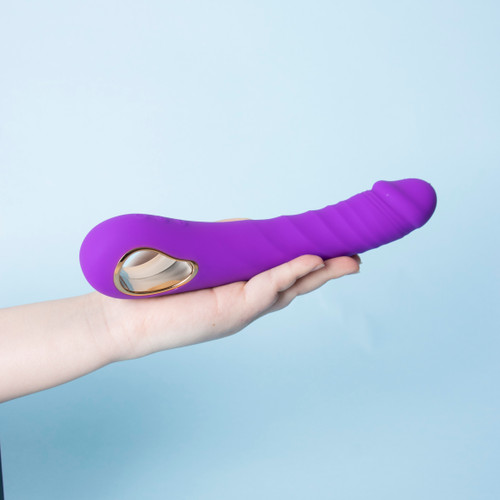 Heating Realistic Vibrator 10 Modes Constant Temp 38-42°C IPX6 Waterproof Magnetic Charge