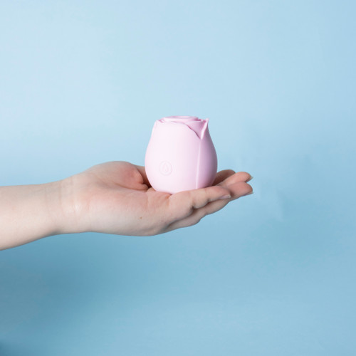 Rose Shape Sucking Vibrator Happy Meeting 10 Modes Magnetic Charge IPX6 Waterproof Mini Toy