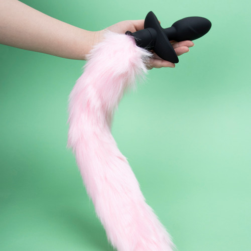 Fox Tail Rotating Vibrating Butt Plug 3 Rotation + 12 Vib Remote Waterproof