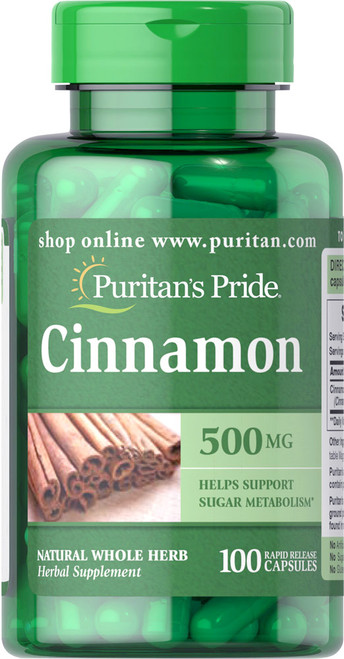 14020 / Puritan's Pride Cinnamon 500 mg 100s  肉桂500毫克100粒