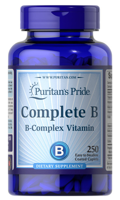 1253/ Complete B (Complex Vitamin) 250s / Complete B綜合維他命B配方250粒