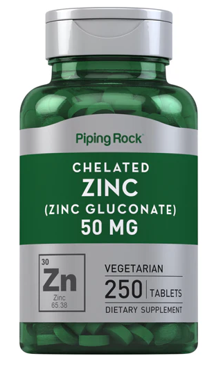 P1913 / PipingRock Zinc 50mg 250s / 鋅片 50毫克250粒