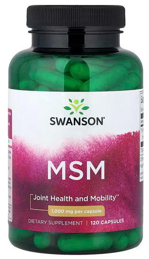 SWU655 / Swanson MSM1000mg 120s  /  有機硫 1,000毫克 120粒