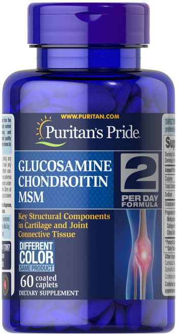 17897 /Glucosamine, Chondroitin & MSM 2 per day formula 60s / 葡萄糖胺、軟骨素、MSM 每日2粒配方 60粒