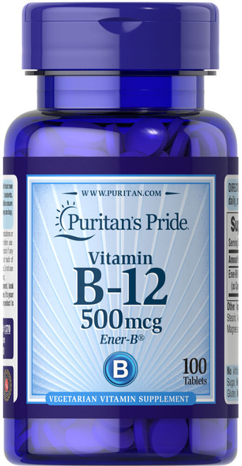 1370 / Vitamin B-12 500 mcg 100s  / 維他命B-12 500微克 100粒