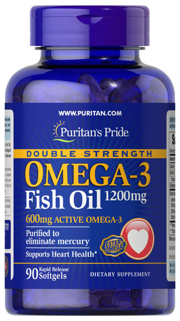 17131 / Double Strength Omega-3 Fish Oil 雙倍強效奧米加3 魚油丸1,200毫克 (含600毫克活性奧米加3) 90粒