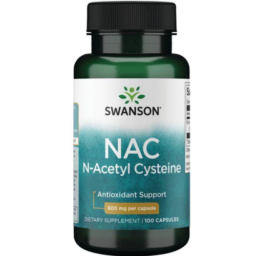 SW854 / Swanson N-Acetyl L-Cysteine (NAC) 600 mg 100s  /  N-乙酰半胱氨酸 (NAC）600毫克100 粒