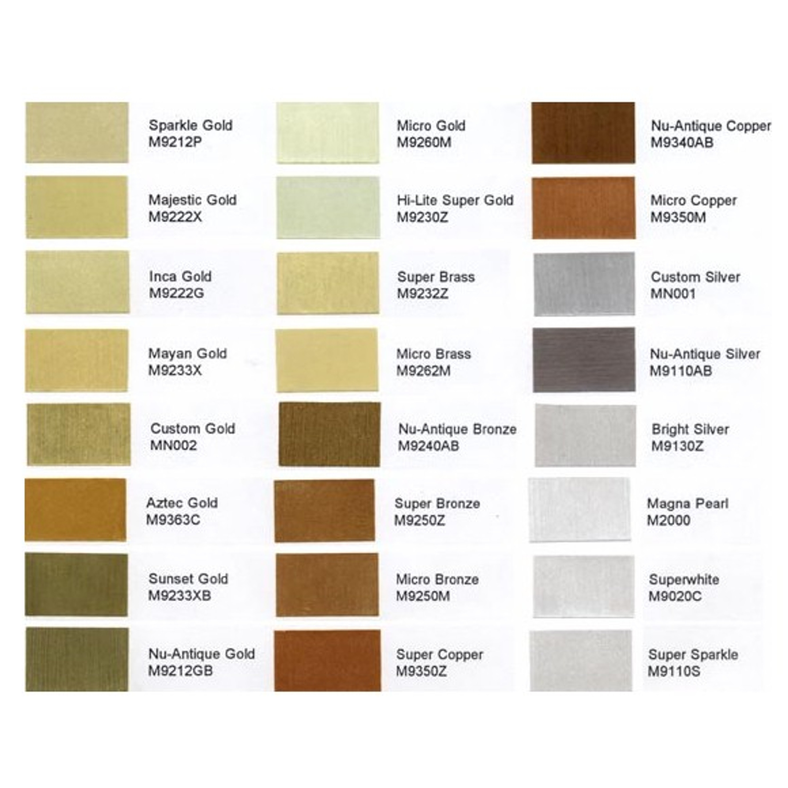 mica powder color chart paramount coatings - color mixing chart for ...
