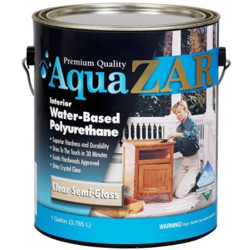 UGL Aqua ZAR Water-Based Polyurethane Clear Semi-Gloss Gallon