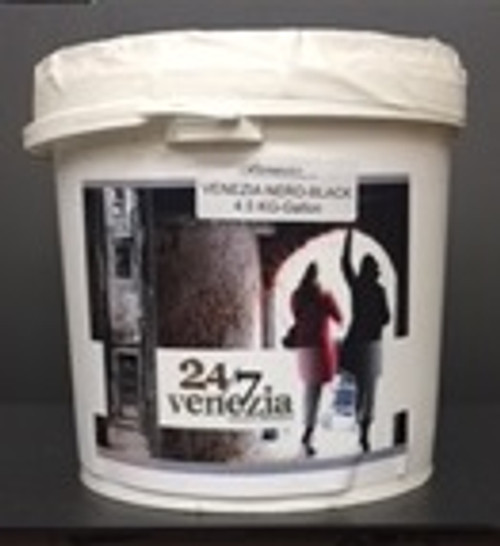  Venezia 24/7 Lime Plaster-Black 4.5 KG (Gallon)