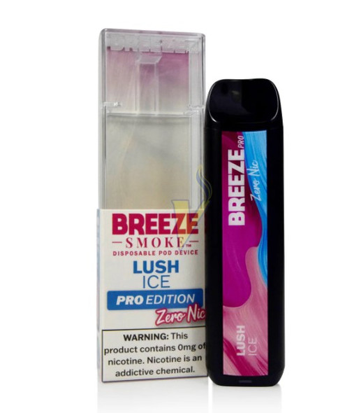 BREEZE SMOKE PRO ZERO NICOTINE DISPOSABLE VAPE