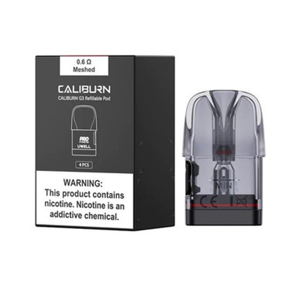 Uwell Caliburn Replacement Pod Refillable G3 2.5ML | Vape Pooh