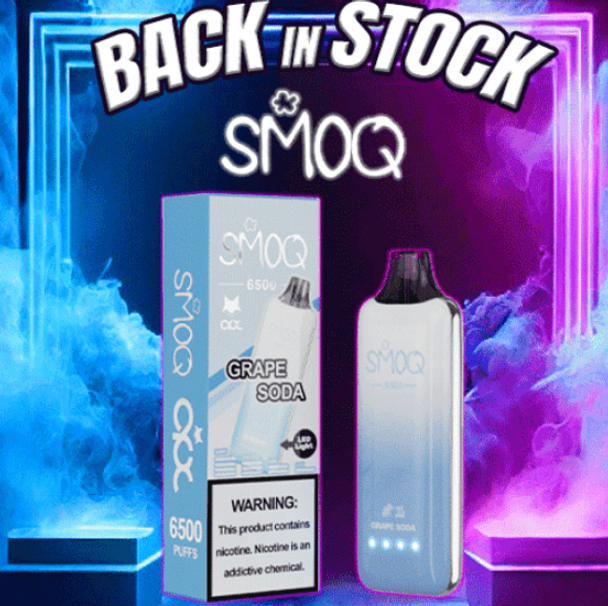 SMOQ 12ML 6500 Puffs Prefilled Nicotine Disposable Device