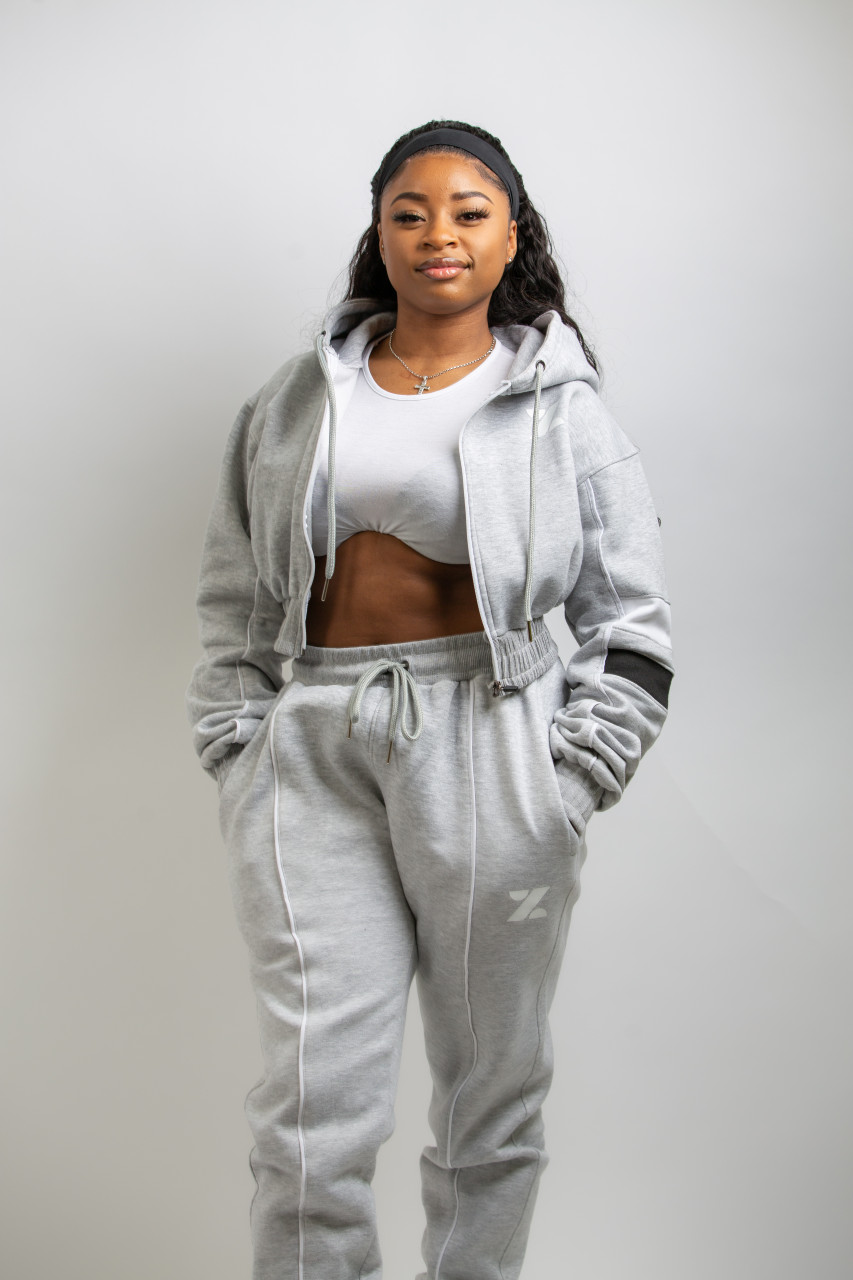 Grey womens sales tracksuit set