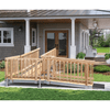 W.A.R Wood and Aluminum Modular Ramp with Wood Pickets (36" Wide)