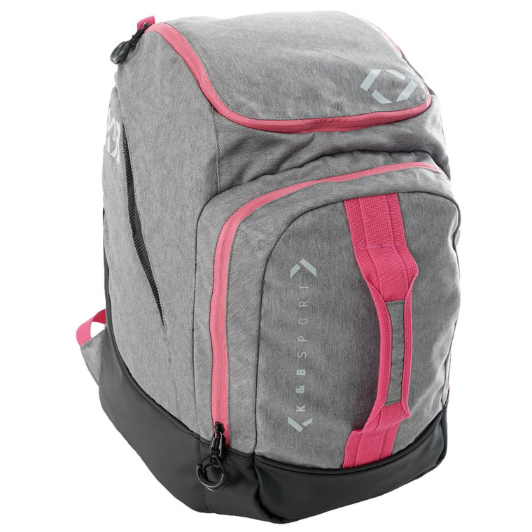 K&B Junior Copper Backpack '22 - Grey Camo / Pink