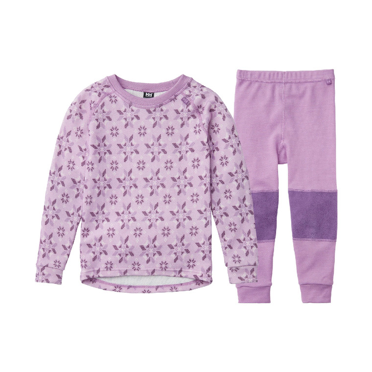 Helly Hansen Kids' Graphic Lifa Merino Set '24 Wisteria Purple