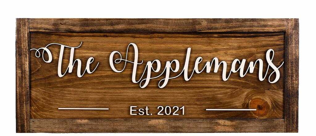 Applemans family name gun concealment wall art