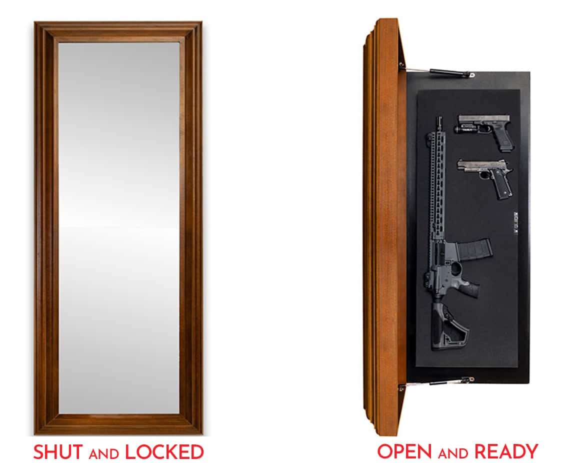 Guardian max tactical mirror shut locked vs opened