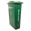 Hallway Recycling Bin for Mixed Paper - angle view