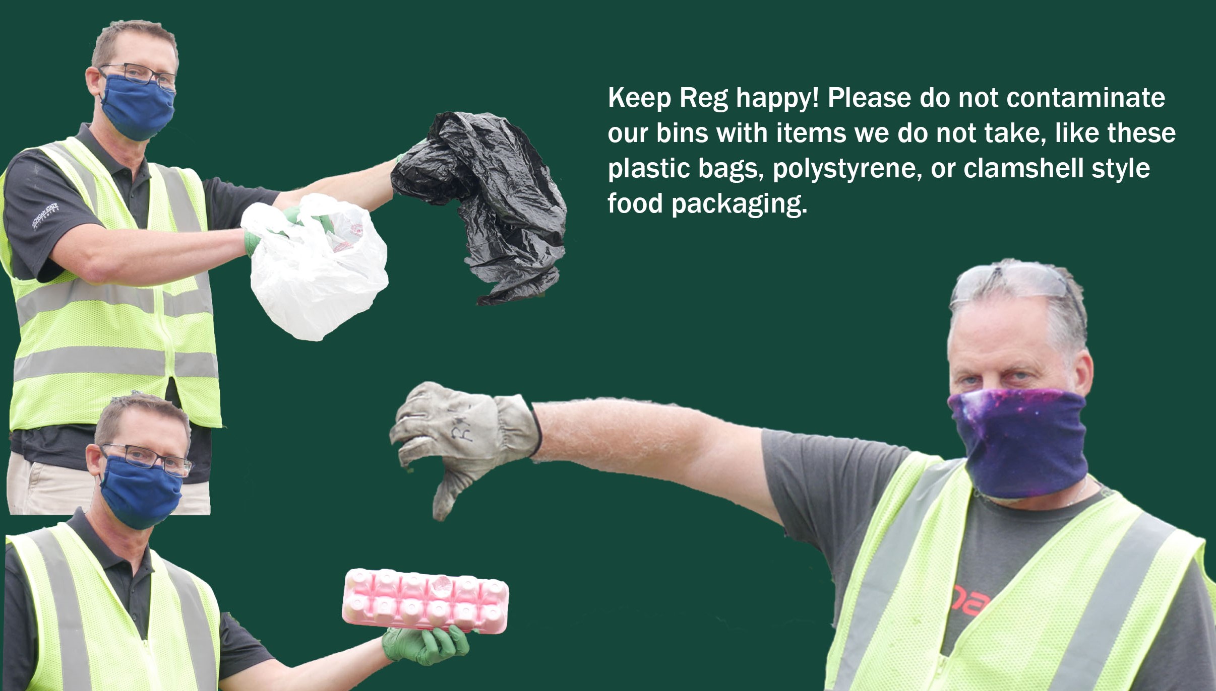 Please, keep recyclables tidy!