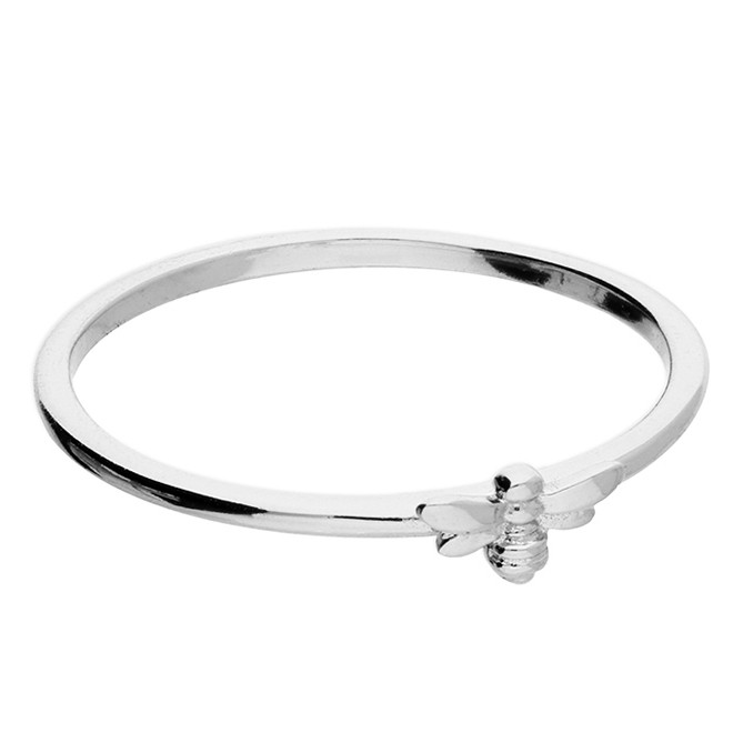 Sterling Silver Tiny Bee Stacking Ring | 88Pure Collection