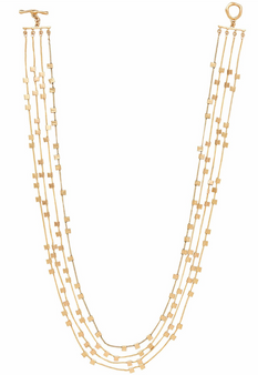 Bertoia Four Strand Chain Necklace