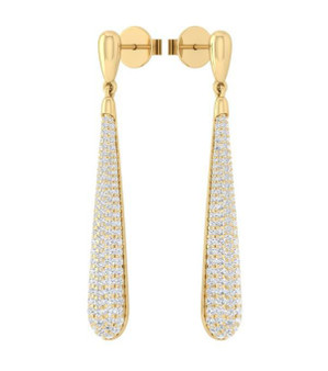 Pave Teardrop Earrings