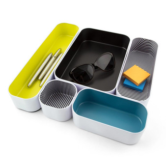 Set of 5 Stacking Bins