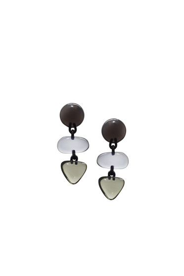 Petra Smoke Drop Earrings