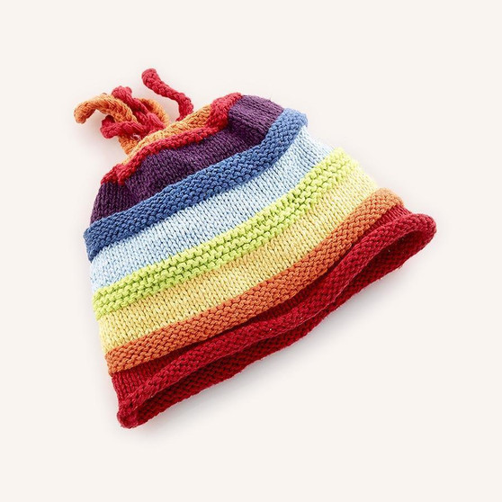 Rainbow Stripey Hat