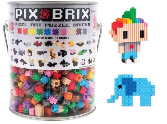 Pixel Art Bricks Bucket