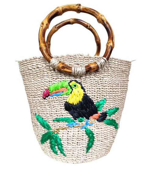 Dakota Straw Basket Bag