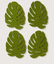 Monstera Leaf Coaster Set
